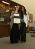 Rebecca Wagner, left, 2nd place winner in the 2015 Student Poster Competition, is pictured with her advisor, Dr. Ana Mariella Bacigalupo.