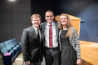 From left, sociology student researcher Daniel Bagnall, MBA student Sydney Taylor and MSW student Erika Vertigan interned at Niagara Lutheran Health System and created a proposal for the region’s first palliative comfort care home to serve individuals who don’t qualify for hospice or nursing homes.