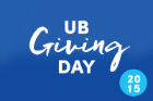 In 2015, UB alumni and friends from around the world support a 24-hour giving blitz on the inaugural UB Giving Day.