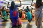 Dancers perform during a Mock Shaadi, a lively simulation of the rituals and festivities of a traditional Pakistani wedding. Photo by Douglas Levere.