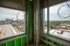 The dean's office provides fantastic views of Lake Erie, to the right, and downtown Buffalo. Photo: Douglas Levere
