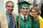 With Bloom and son Zachary at Zachary’s graduation