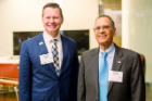 President Tripathi and VP of University Advancement, Rodney Grabowski, at the Boldly Buffalo event in NYC. 