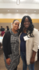 Alumna (right) reconnects with her Academic Advisor at an Alumni Reception