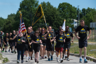 Participants in the Badges on the Border Law Enforcement Torch Run. Niagara Falls, NY. June 14, 2016.