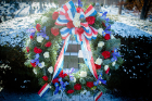 A wreath from President Obama. Photo: Douglas Levere