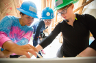 Architecture students lend a hand to Habitat for Humanity.