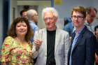 Barry Smith lifts a glass to his former students, Festschrift volume co-editors and reception organizers Gloria Zúñiga y Postigo and Gerald Erion.