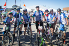 The Rockin' Riders pose for a photo before the start of their race. The team says it raised more than $10,000.