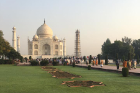 A view of the legendary Taj Mahal.