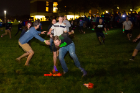 Some students played an energetic game of Glow in the Dark Capture the Flag. Photo: Meredith Forrest Kulwicki 