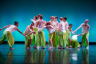 Student dancers performing during a dress rehearsal of the fall season’s Zodiaque Dance Company concert. 