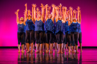 Student dancers performing during a dress rehearsal of the fall season’s Zodiaque Dance Company concert. 