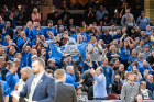 There was a sea of UB blue in Quicken Loans Arena in Cleveland on Saturday for the MAC Championship game. 