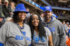 In Boise to support freshman guard Jayvon Graves are, from left, Graves' aunt, Souleatha Calmese; his mom, Brandy Pryor; and his stepfather, Jim Ladson.