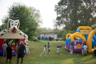 Bounce houses are always a popular activity at UB on the Green.
