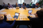 The judging of the 2018 U.S. Crystal Growing Competition. Photo: Douglas Levere
