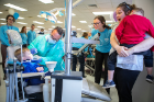 The friendly atmosphere at Give Kids A Smile Day helps alleviate any fear of the dentist.