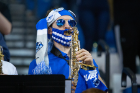 A band member shows off his UB pride.