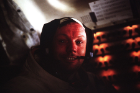 This photograph of Neil Armstrong, Apollo 11 commander, was taken inside the Lunar Module (LM) while the LM rested on the lunar surface. Photo: NASA