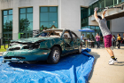 The car smash is always a popular event. Photo: Meredith Forrest Kulwicki 