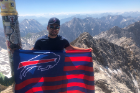 Nathan Stawasz, from Tonawanda, N.Y., brought a little bit of Buffalo to Germany’s Zugspitze mountain.