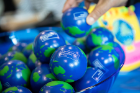 These globe-themed stress balls are a nice takeaway from International Education Week.