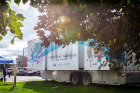The 42-foot-long, three-chair S-Miles to Go dental van has served the community for more than 15 years, providing more than 38,000 patient visits.