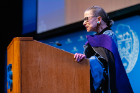 Justice Ruth Bader Ginsburg is the first U.S. Supreme Court justice to visit UB. Photo: Douglas Levere