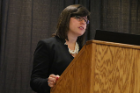 Sarah Cercone Heavey, MA, doctoral student at UB's School of Community Health and Health Behavior discusses her work during "The Opioid/Heroin Epidemic: Perspectives from the Primary Care Clinic, Emergency Room, and First Responders"