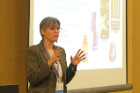 RIA's Kathleen E. Miller, PhD, discusses her research during the "Bullying and Substance Use Among Adolescents" workshop