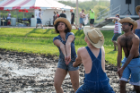 Yeehaw! This team donned cowboy hats to get down and dirty during the annual event.