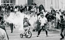 Spring Weekend trike race, 1967. 
