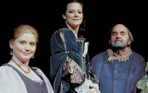 oyce Stilson, Katie White, Saul Elkin and Pamela Rose Mangus in “The Careful Glover,” 2009. 