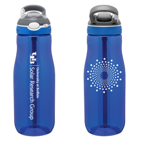Zoom image: UB Solar Research Group water bottle