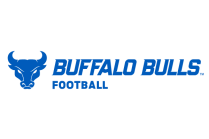 Buffalo Bulls Football Wordmark with spirit mark left-justified. 