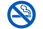 Smoke-free policy graphic. 