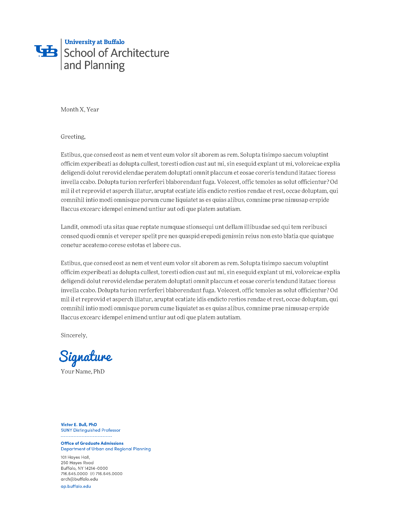 Digital Stationery Identity and Brand University at Buffalo