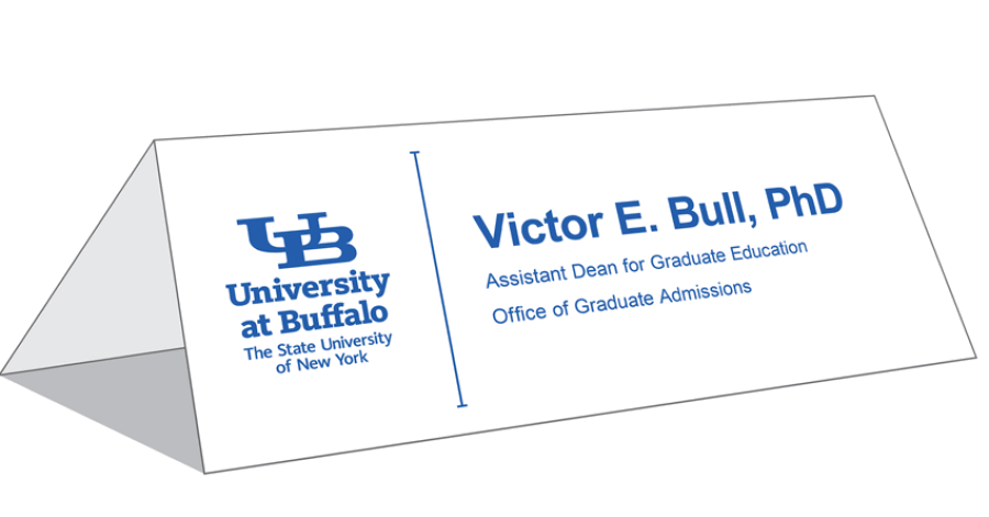Table Tent Cards Identity And Brand University At Buffalo
