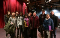ArtsOne students with Director Saul Elkin following a performance of After the Revolution. 
