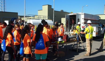 High schoolers at UB's School of Engineering and Applied Sciences and National Grid's engineering summer camp to introduce students to careers in STEM. 