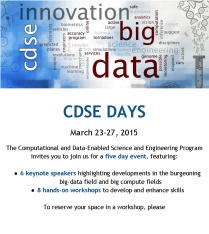 Zoom image: 2015 CDSE Days Poster