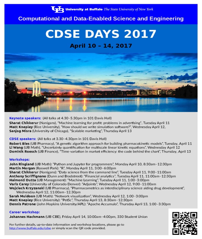 Zoom image: CDSE Days 2017 Schedule