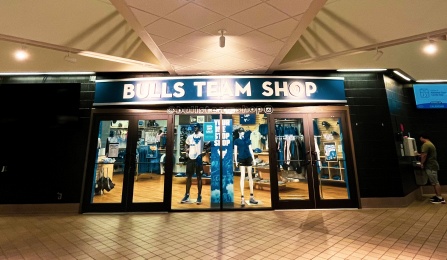 Bulls Team Shop store front. 