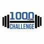 "1000 POUND" above a black barbell icon with "CHALLENGE" under the bar. 