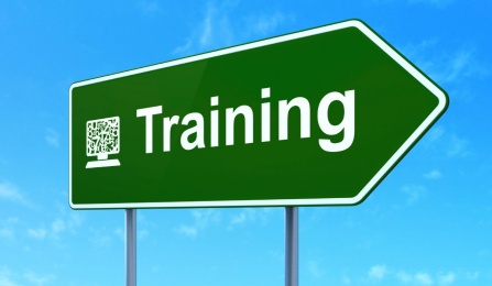 photo of sign that says training. 