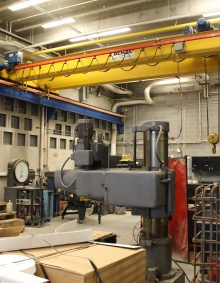 Zoom image: Figure 2.26: Fabrication area and gantry crane (click to enlarge) 