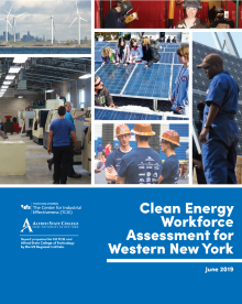 Clean Energy Workforce Assessment for Western New York report cover. 