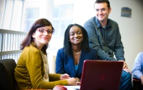 student updates her personal data