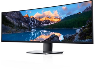 Dell 49-inch curved QHD monitor. 